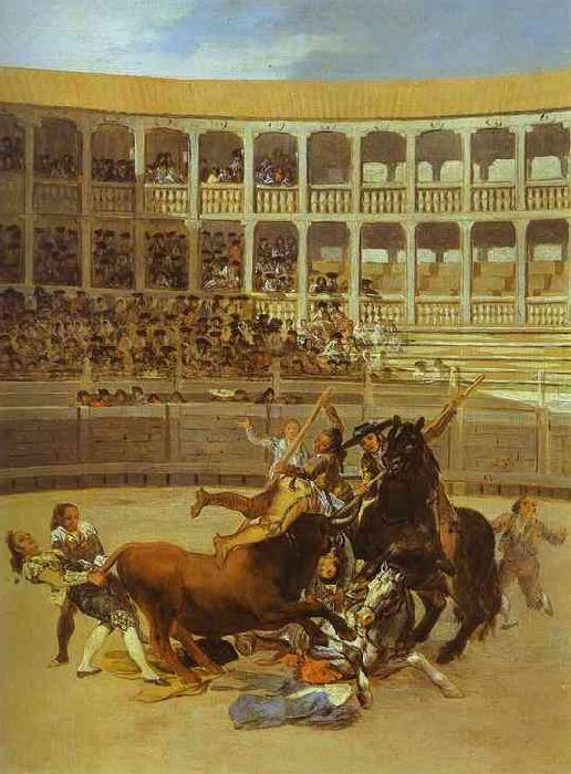 Francisco Jose de Goya Death of Picador oil painting picture